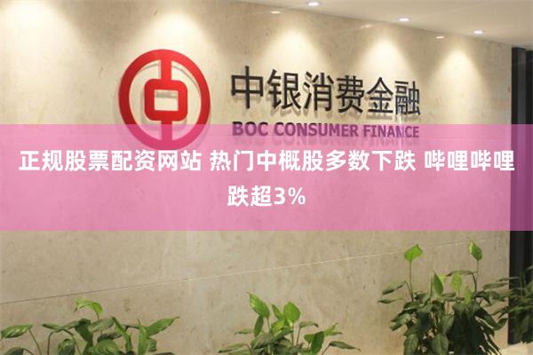 正规股票配资网站 热门中概股多数下跌 哔哩哔哩跌超3%